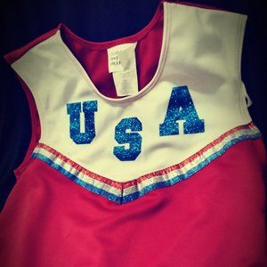 CALIFORNIA - Vintage California Costume Collection Women's Cheer USA Small Tank